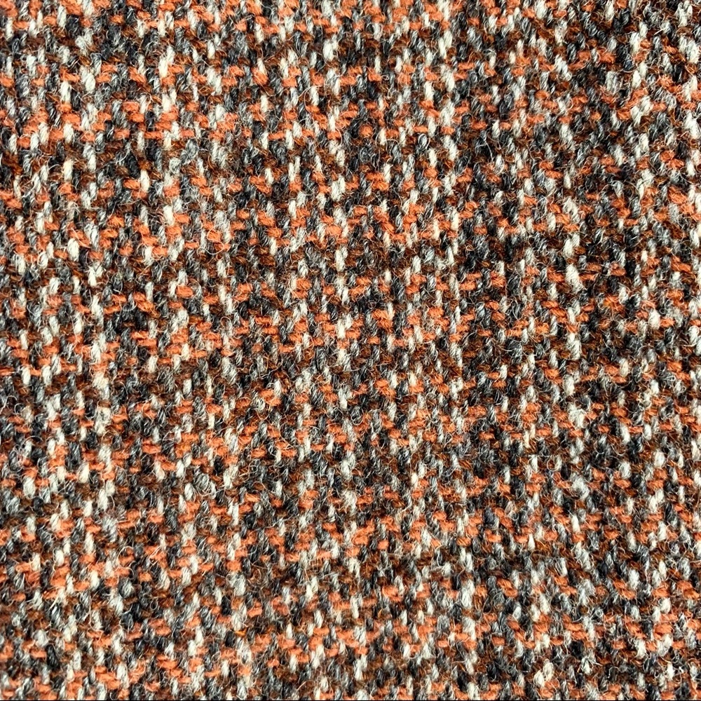 Vintage Harris Tweed 100% Scottish Wool Long Trench Coat Size XL - Picture 6 of 10